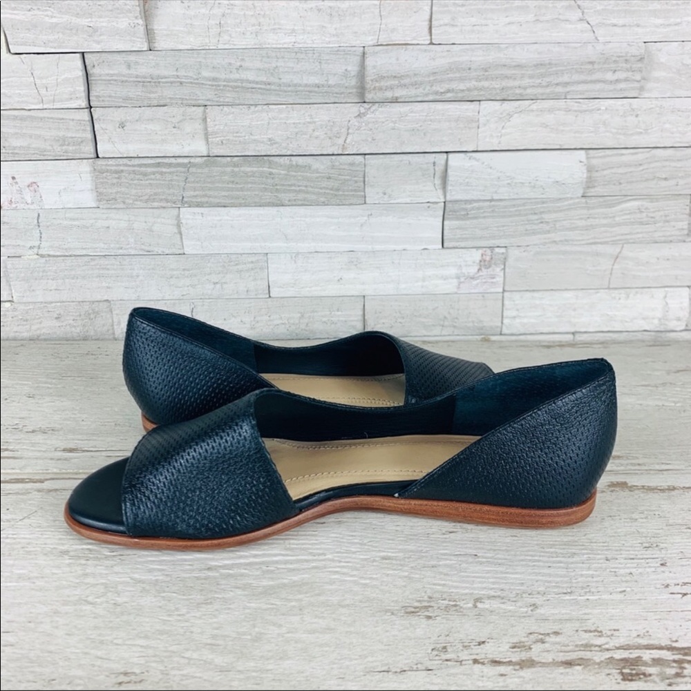 Nurture Peyt D’Orsay Black Leather Sandals